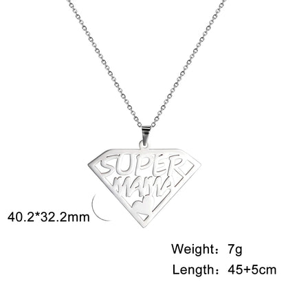 Cazador Sweet Love Heart Pendant Necklace for Women Stainless Steel Jewelry Mother's Day Gift 2025
