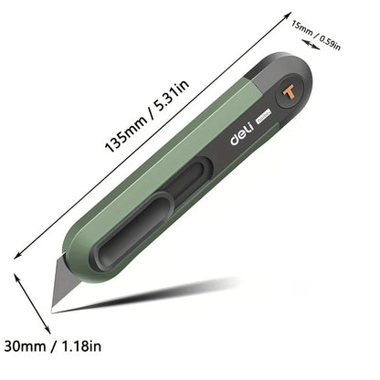Deli Utility Knife - Top-Rated Retractable Box Cutter for Effortless DIY Crafts & Unpacking