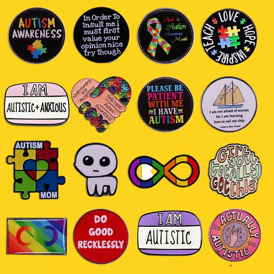 Autism Rainbow Pride Brooch Top Rated Lapel Pin Gift for Students