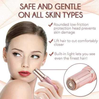 2024 New Epilator Face Hair Removal USB Electric Eyebrow Trimmer