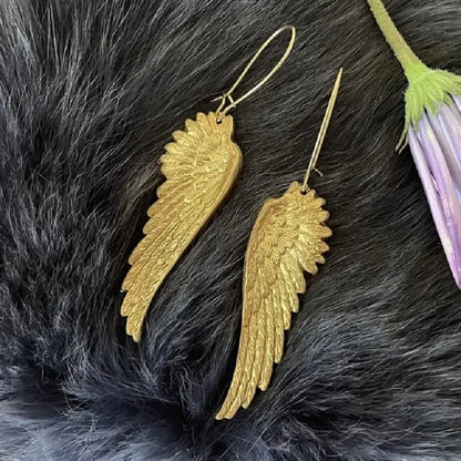 Gothic Black Wings Charm Earrings for Women and Girls Trendy