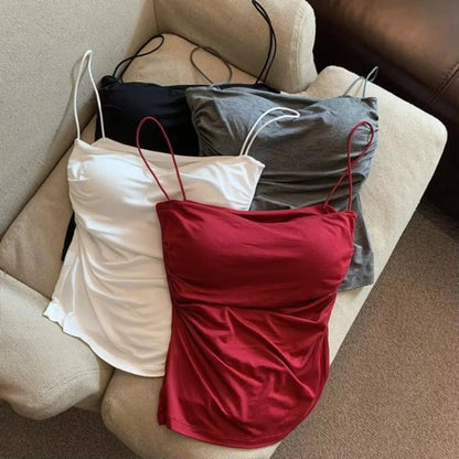 Women's Sleeveless Top Tank Underwear Fitted Camisole