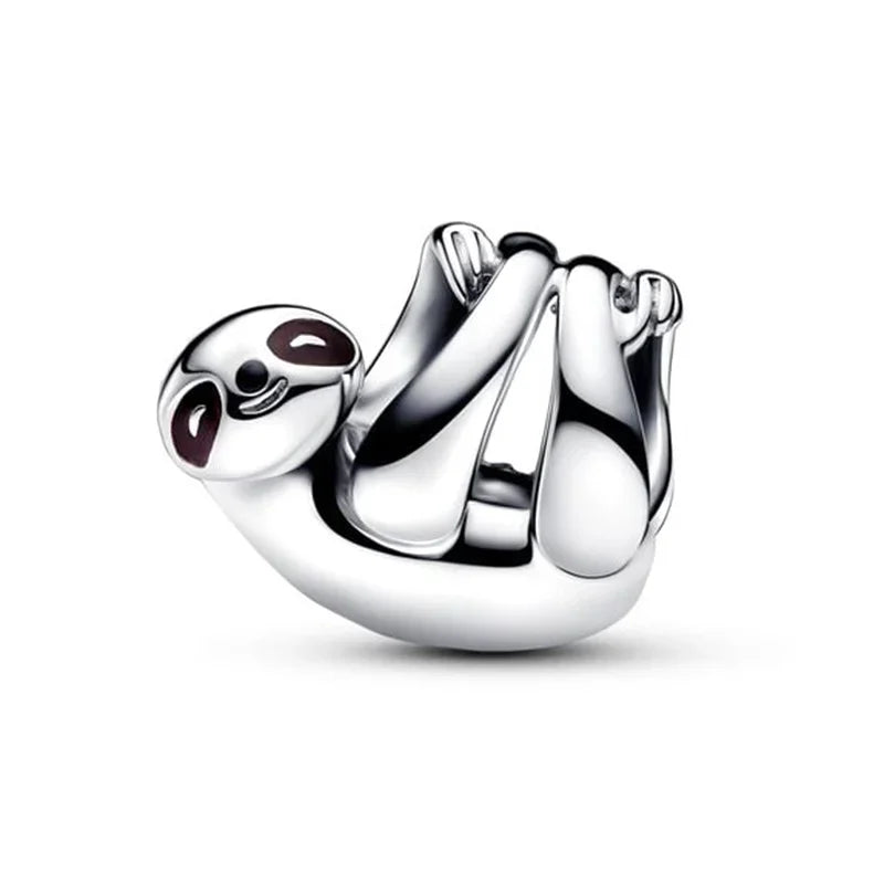 Original 925 Sterling Silver Zircon Beads Charms Set Crowns Robots Koalas Rose Castles Star Map for DIY Bracelet Necklace Women Gift