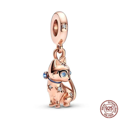 Original 925 Sterling Silver Ocean Pearl Shell Octopus Charm Bead Jewelry Set for Summer Romantic Style