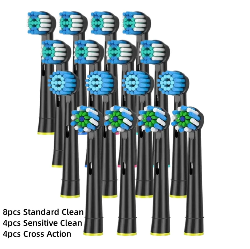 16/20PCS Brush Head Nozzles for Oral B Electric Toothbrush 16 Assorted G