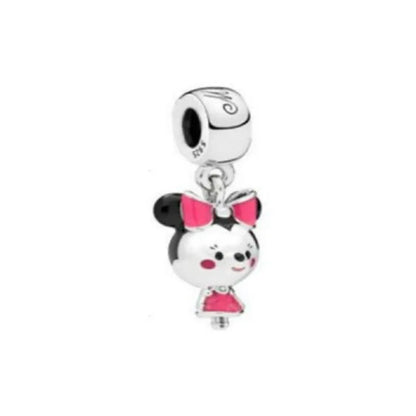 925 Sterling Silver Luggage Box Beads Rabbit Cat Pendant for DIY European Charm Bracelets Exquisite Zircon Jewelry