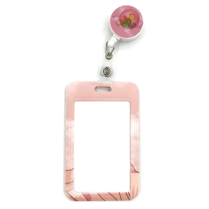 Little Prince Pink Lanyard Card Holder with Removable Buckle for Students