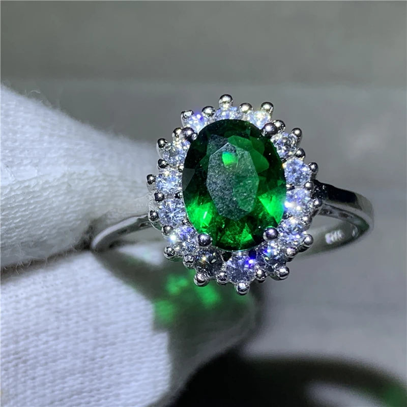 Fashionable 925 Sterling Silver Moissanite Anniversary Ring for Women and Men Engagement Wedding Band