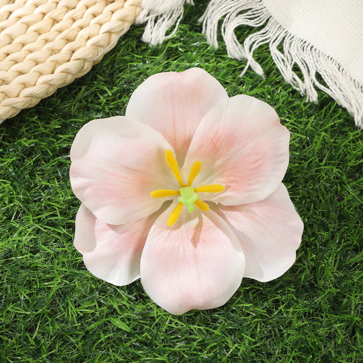 Awaytr Hawaiian Flower Hair Clip for Women and Girls - Romantic Bohemian Floral Side Bangs Accessory