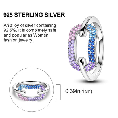 925 Sterling Silver Heart-Shaped Zircon Starmoon Ring for Women - Fine Engagement Wedding Jewelry Gift SER219