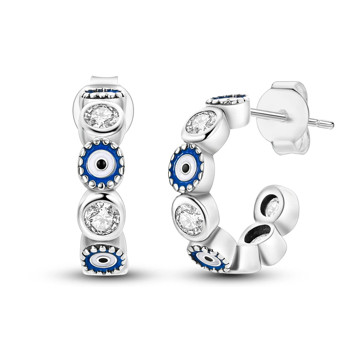925 Sterling Silver Zircon Stud Earrings for Women Jewelry Party Gifts