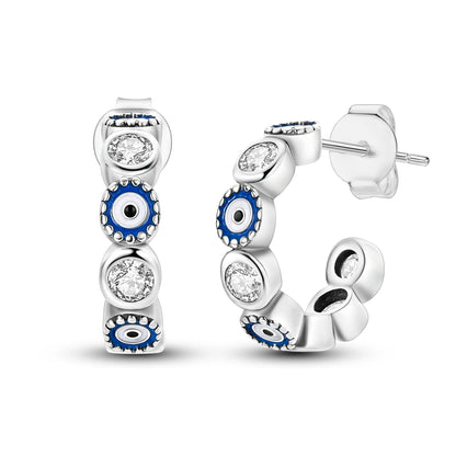 925 Sterling Silver Zircon Stud Earrings for Women Jewelry Party Gifts
