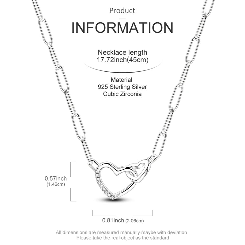 Elegant 925 Sterling Silver Zircon Butterfly Heart Pendant Necklace for Women Anniversary Gift KTN057