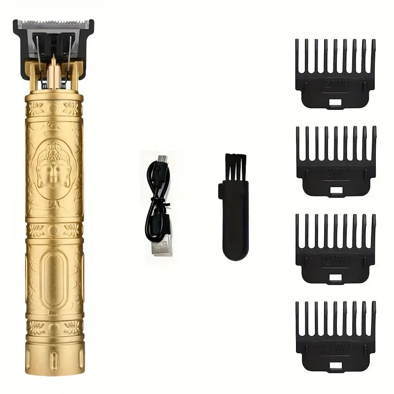 V-Vimika T9 Electric Hair Clipper with LCD Display Stainless Steel Precision Trimmer for Men Fast Charging Wet and Dry Use