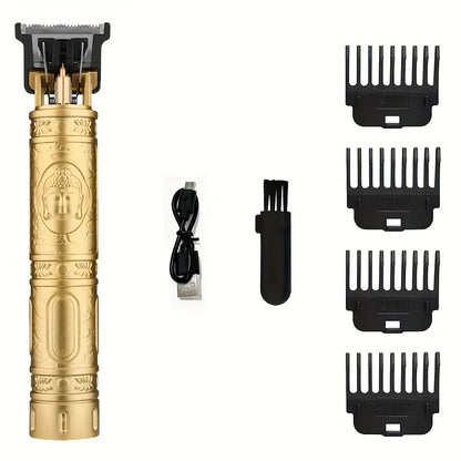 V-Vimika T9 Electric Hair Clipper with LCD Display Stainless Steel Precision Trimmer for Men Fast Charging Wet and Dry Use