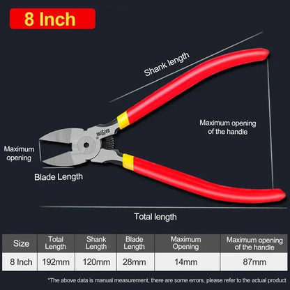 Professional Jewelry Repair Pliers - Top-Rated User-Friendly Diagonal Side Cutters 8 inch Red CHINA