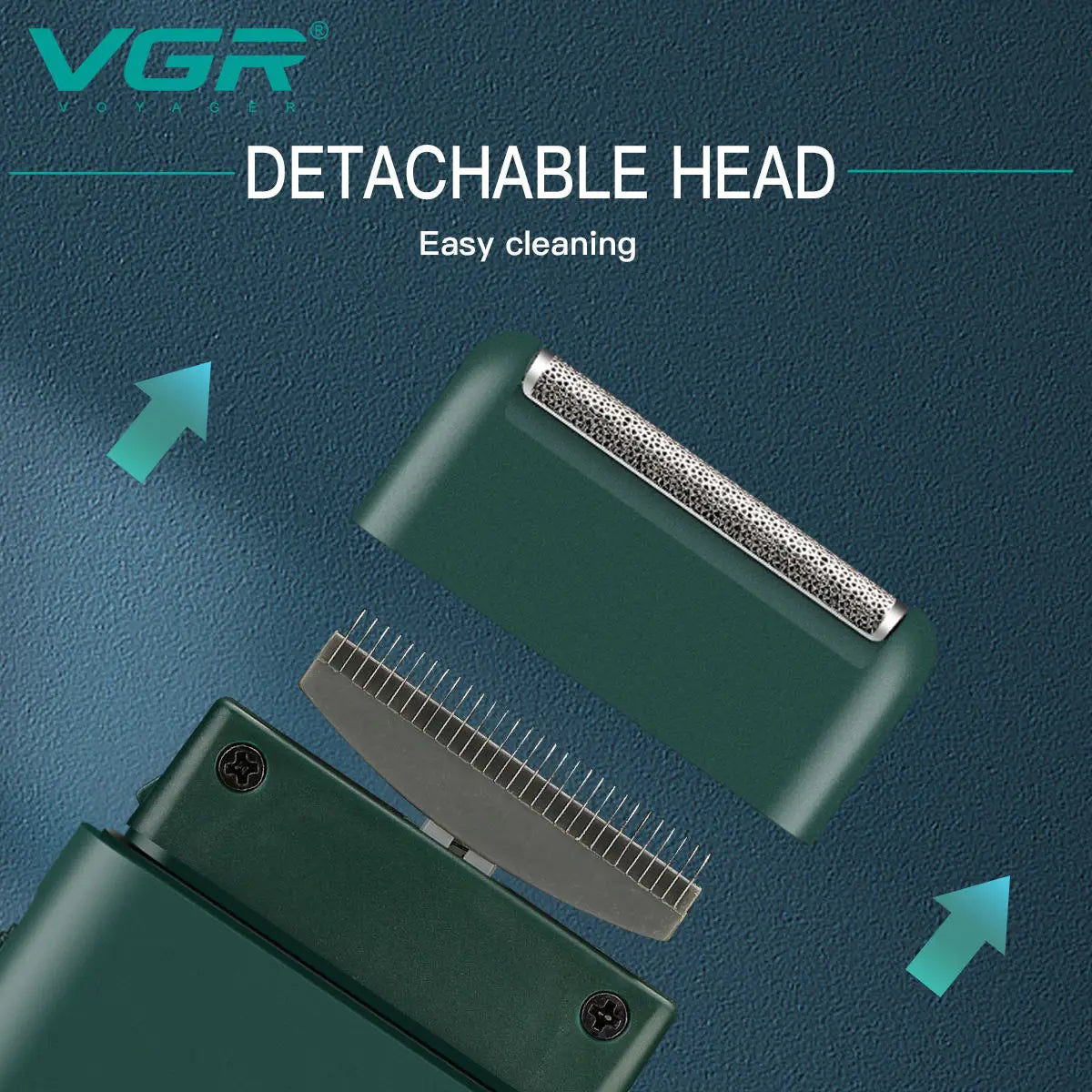 VGR 390 Mini Cordless Beard Trimmer Razor for Men