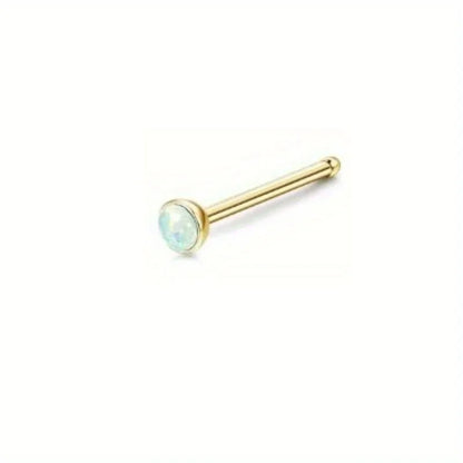 Bobisty Surgical Steel L Shaped Nose Ring Set Hypoallergenic Fashion Jewelry for Men and Women