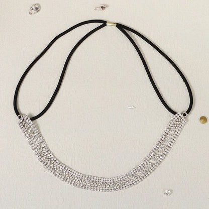 Luxury Pearl Rhinestone Beaded Hairband Lace Crown Crystal Bridal Tiara for Weddings and Special Events