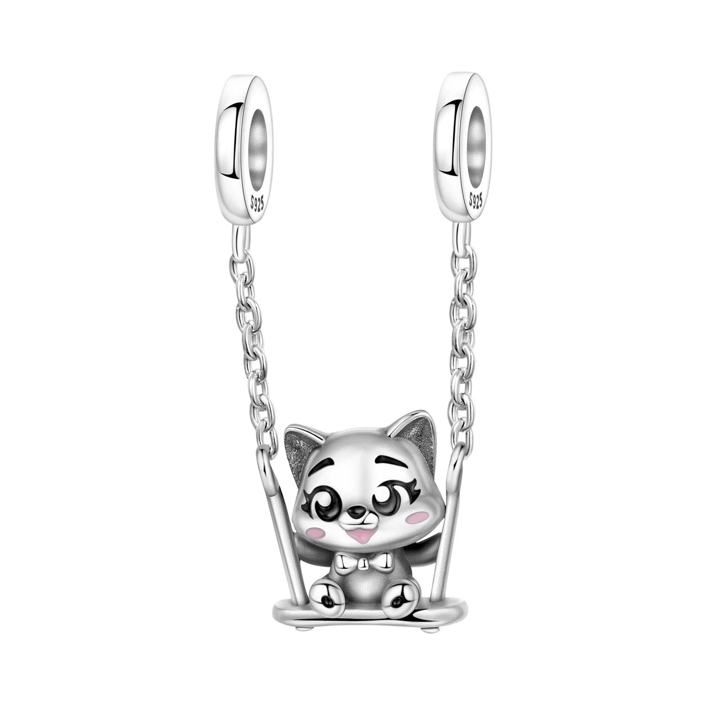 925 Sterling Silver Cute Pet Animal Pendant Charm Gift