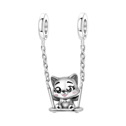 925 Sterling Silver Cute Pet Animal Pendant Charm Gift