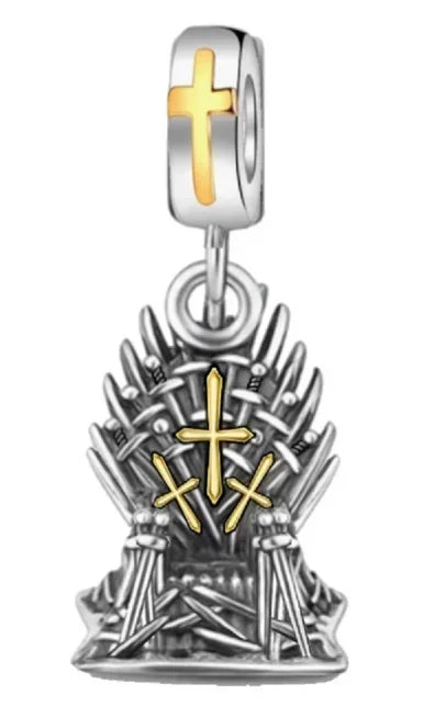 925 Sterling Silver Virgin Mary Angel Cross Pendant Necklace Charm for DIY Jewelry Gifts