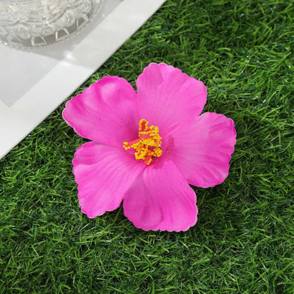 Awaytr Hawaiian Flower Hair Clip for Women and Girls - Romantic Bohemian Floral Side Bangs Accessory