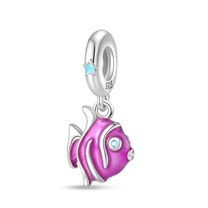 Sterling Silver Ocean-Themed Charm Pendant for Bracelets and Necklaces BFC423