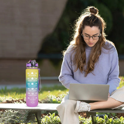 1L Silicone Leakproof Sport Water Bottle For Travel