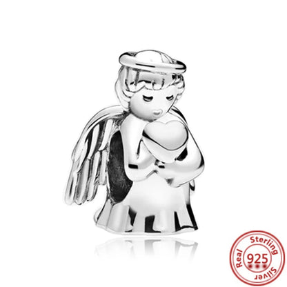 Sterling Silver Animal Charm Beads for Bracelets Featuring Unicorns, Squirrels, Elephants, Owls, Cats, Dogs, Lions, Bears and Rabbits Y118