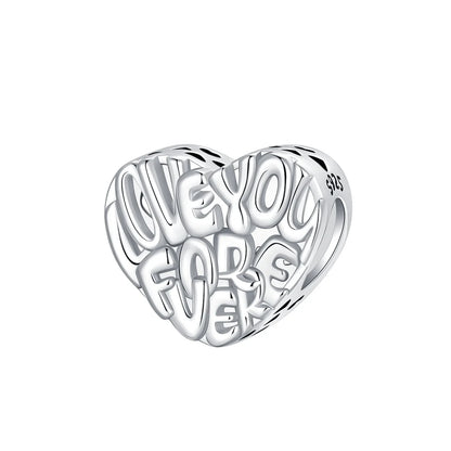 925 Sterling Silver Pink Heart Cat Claw Colorful Flower Charms for Women DIY Jewelry Pendants Bracelets Necklace