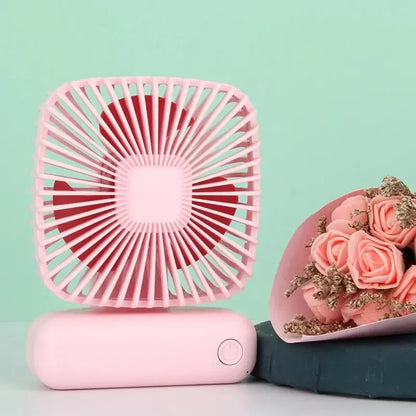 Multi-functional Portable USB Charging Fan for Home Office Car Outdoor All-round Cooling Must Pink