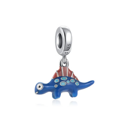 925 Sterling Silver Charm Bracelet With Animal Pendants