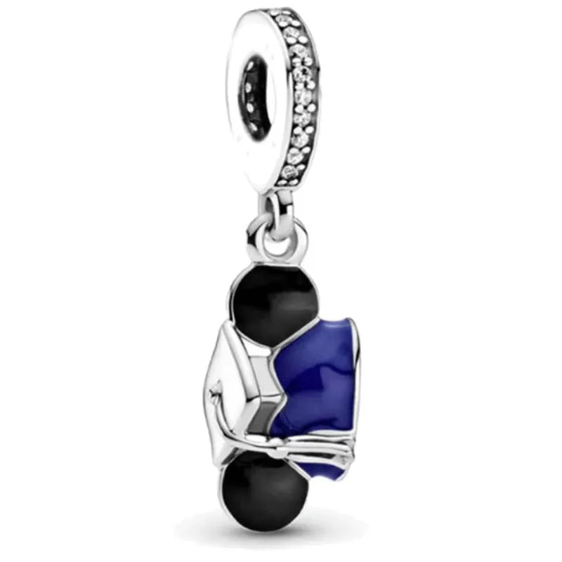 Disney Mickey and Minnie Ice and Snow Princess Charm Pendant for DIY Jewelry DL-031