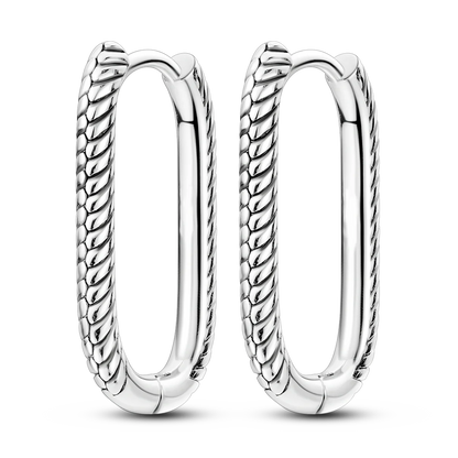 925 Silver Geometric Hoop Earrings for Women with Zircon Moon and Heart Design Fashion Jewelry Gift