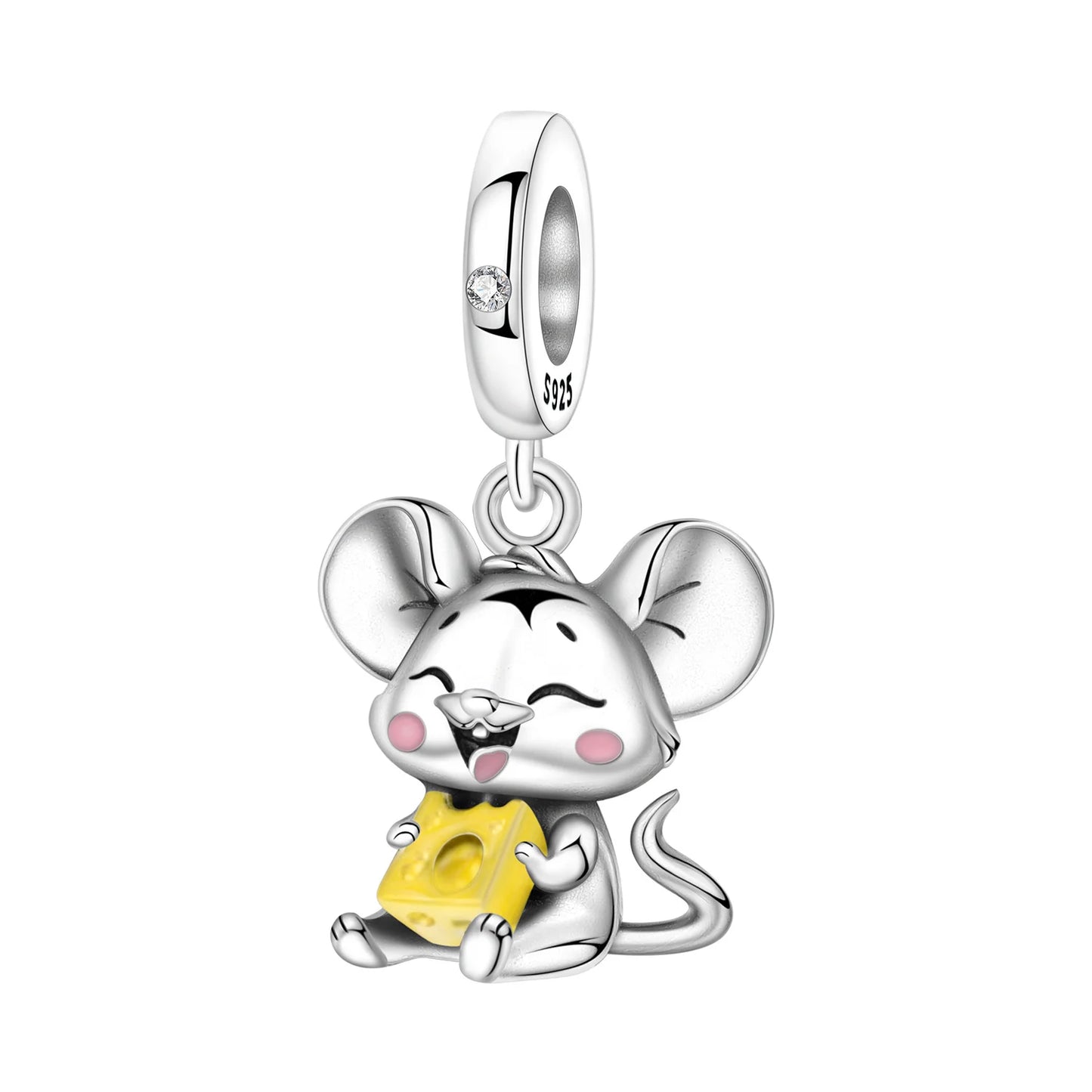 925 Sterling Silver Cute Pet Animal Pendant Charm Gift
