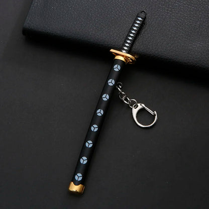 Mini Roronoa Zoro Sword Keychain for One Piece Fans white