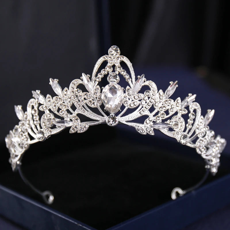 Silver Crysta Baroque Vintage Tiara - Top-Rated Wedding Hair Accessory for Brides & Pageants