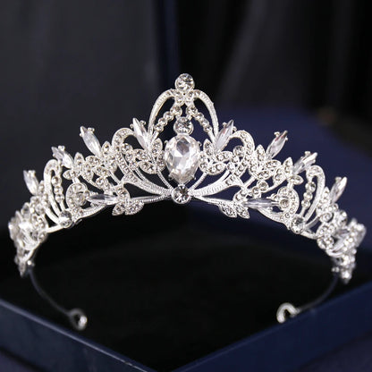 Silver Crysta Baroque Vintage Tiara - Top-Rated Wedding Hair Accessory for Brides & Pageants