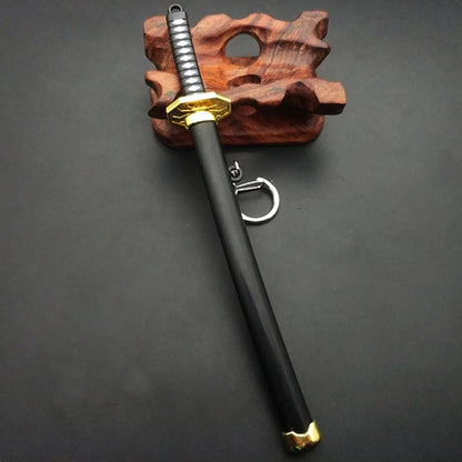 Mini Roronoa Zoro Sword Keychain for One Piece Fans white