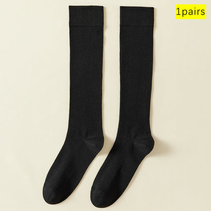 Lightweight Stackable Seamless Cotton Blend Mid Calf Socks