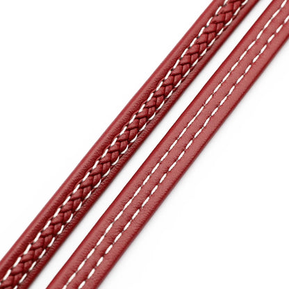 Vibrant Faux Leather Braided Cord for DIY Bracelets and Jewelry Making