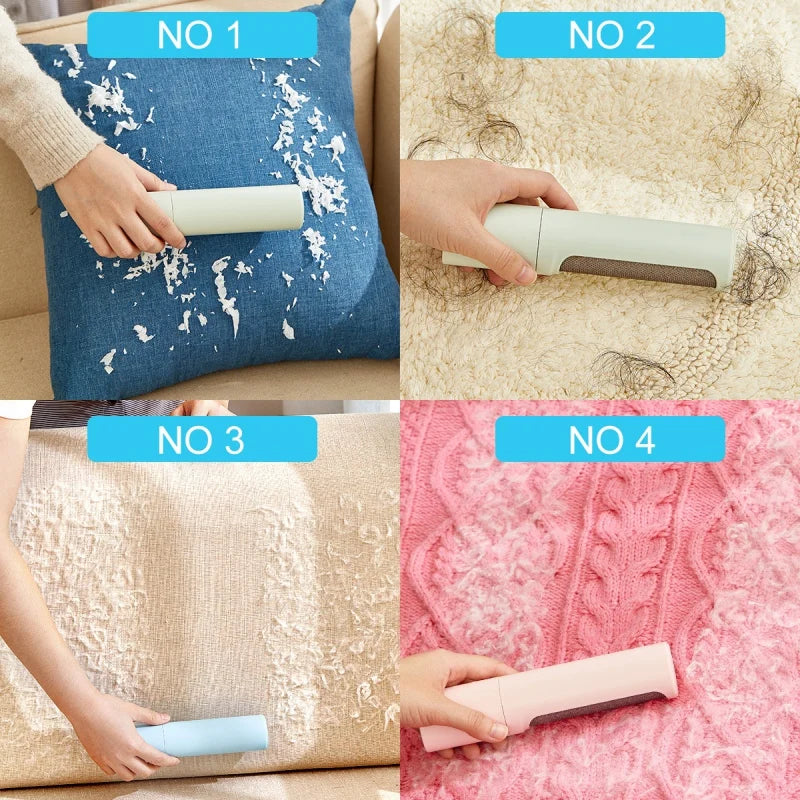 2-1 Reusable Pet Hair Remover Brush Portable Lint Roller