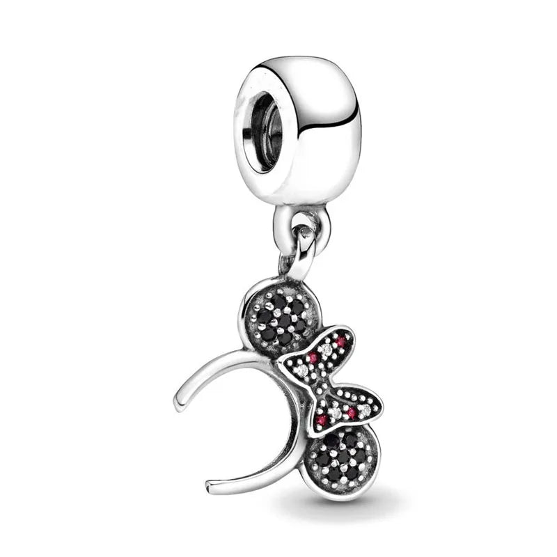 Exquisite 925 Silver Heart-Shaped Beads with Deer Pendant for European Bracelets DIY Jewelry