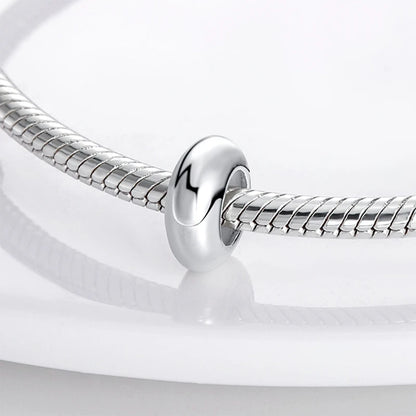 925 Sterling Silver Spacer Beads Charms for DIY Bracelets Jewelry Gifts for Women