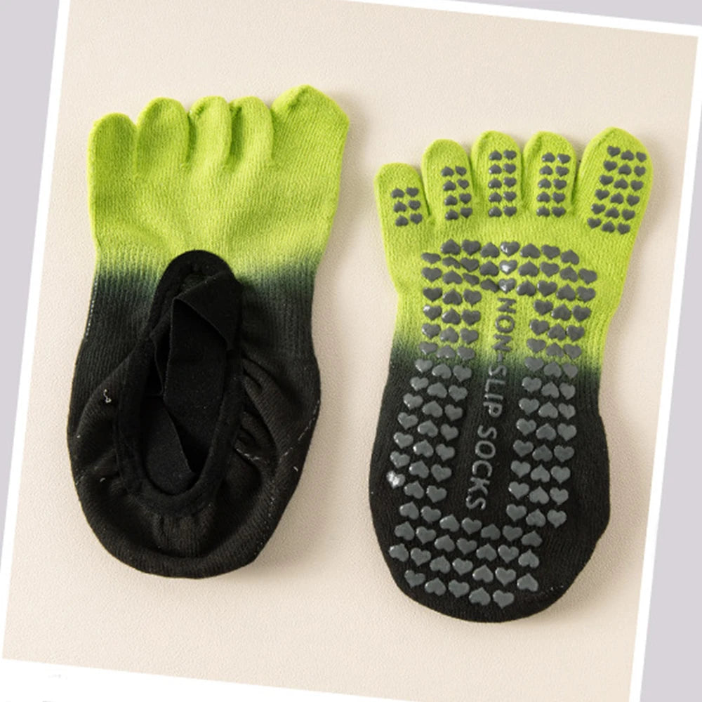 Premium Yoga Toe Socks Low Cut Tie Dye Breathable Moisture