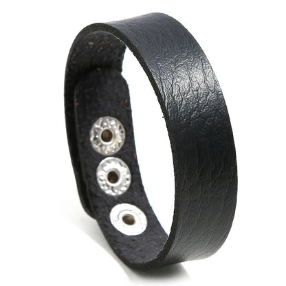 ZORCVENS Men's Handmade Braided Leather Bracelet Set - Vintage Black Punk Fashion Gift