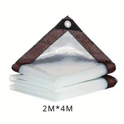 Transparent Waterproof Cloth with Gasket for Outdoor Protection Gardens Porches Chicken Coops and Camping Shade Sail Enclosure Net