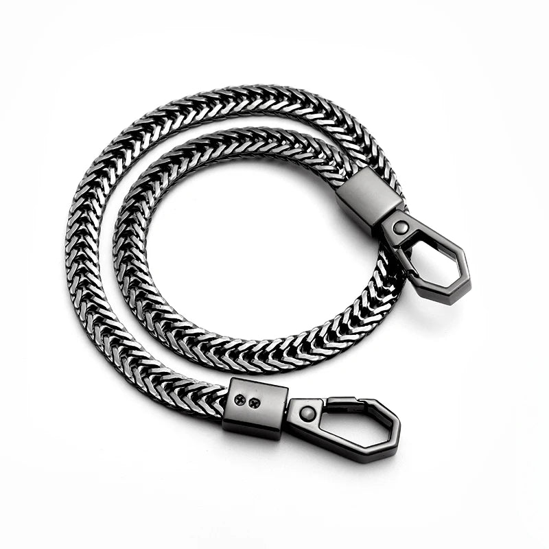 Unisex Foxtail Waist Chain Punk Rock Metal Wallet Belt for Fashionable Jeans Accessories