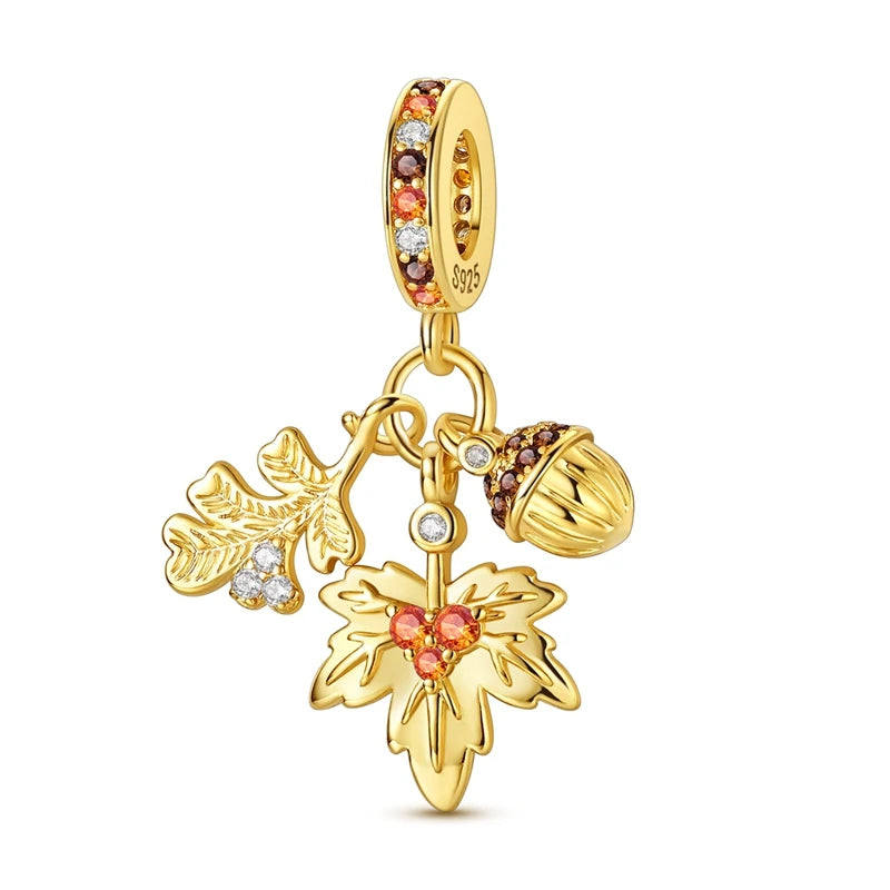 925 Sterling Silver Butterfly Clip Dangle Charms For Women